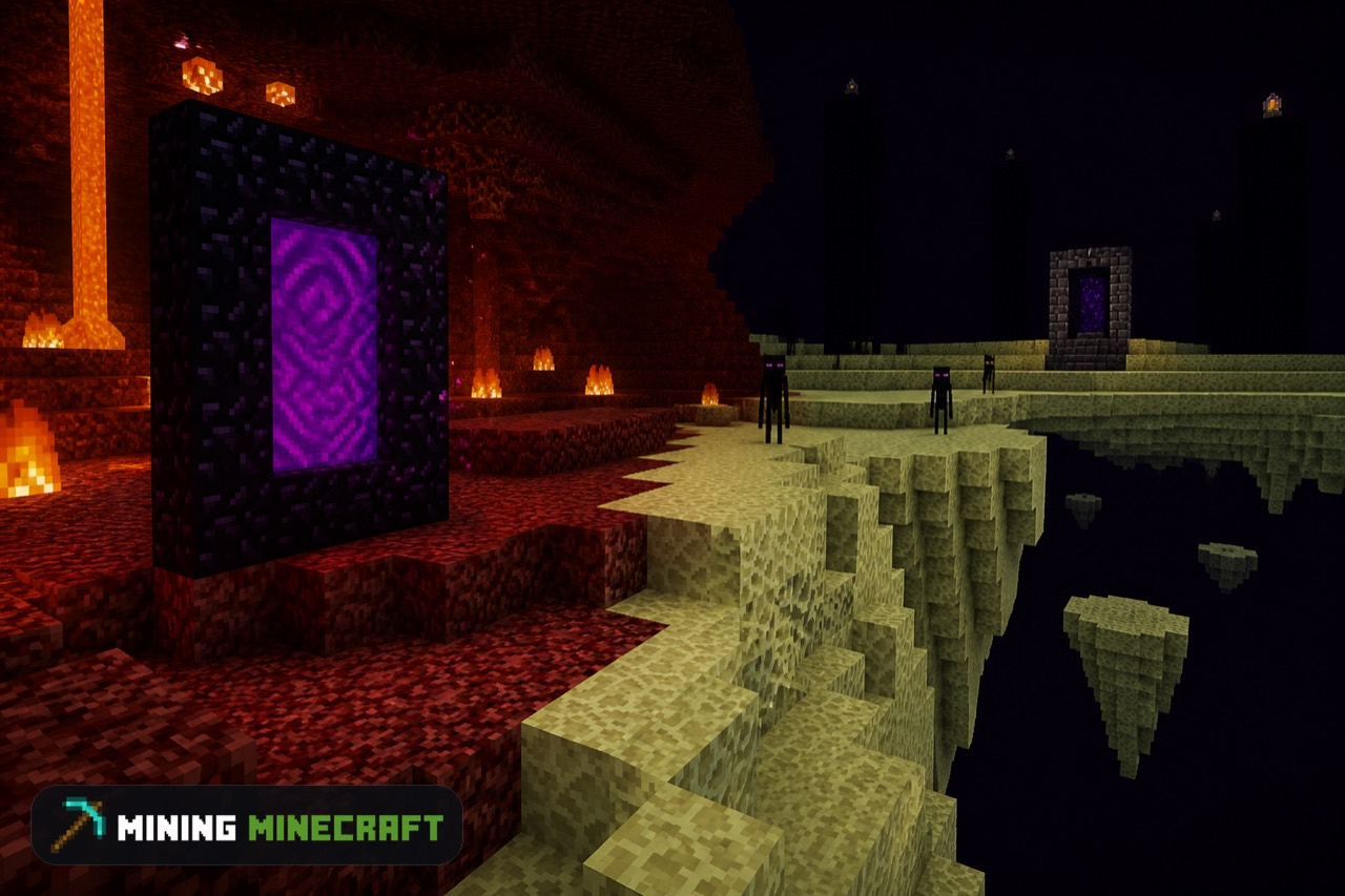 Nether portal and End edge